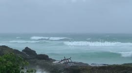 Typhoon Haishen blasts Japan with high winds and large waves