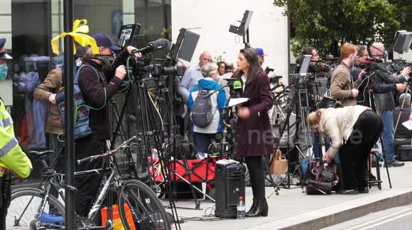 Huge media presence as Julian Assange extradition hearing restarts at Old Bailey in London