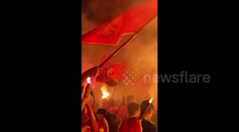 Patriotic gathering in Podgorica, Montenegro