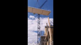 Crane in action