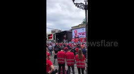 Rally by employees of the events industry in crisis because of the corona pandemic in Berlin, Germany