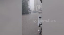 Rain Storms Cause Flash Floods in Kuala Lumpur, Malaysia