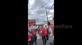 Rally of events employees in Berlin, Germany