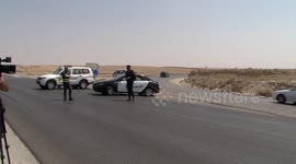 A series of large explosions rocked a Jordanian army base outside the city of Zarqa on the northeastern edge of capital Amman.