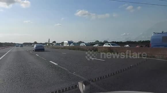 Miles of M4 motorway traffic tailback after three crashes in one afternoon