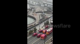 Emergency services attend scene of Seattle pier collapse
