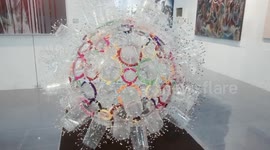 The Gallery of West Sumatra displays COVID-19 sculpture