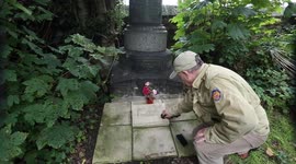 A pensioner has started caring for the dilapidated grave of a 