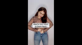 Indian Beauty blogger shows a lifehack on how to losen jeans that are too tight