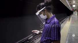 People are have to wear mask in public places in Ankara, Turkey