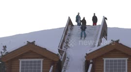 Guy Hit By His Own Ski While Attempting Cork 1080 Fail