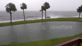Sanders Beach right before Hurricane