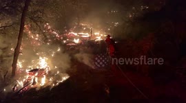 California firefighters still battling El Dorado Fire nearly a fortnight after it started