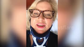 This carefree selfie was taken just hours before a mom crashed into a Walmart truck with her two sons in the backseat and lost her arm in the horror crash