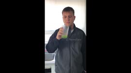 Husband Tries Celery Juice For First Time