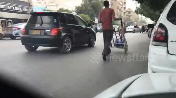 Karachi Lighthouse Market Road Timelapse
