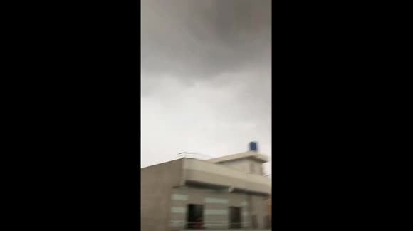 Dark Thunder Clouds In Karachi