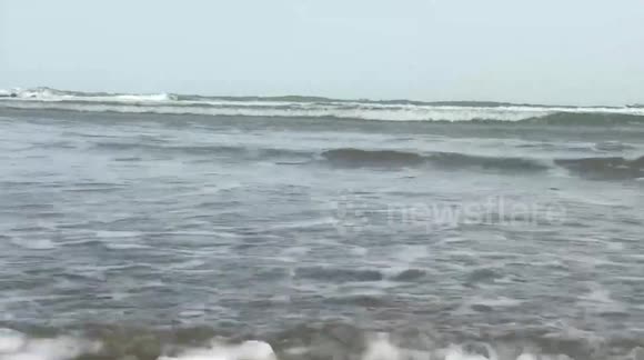 Gadani Beach Waves Beautiful Weather