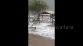 Mediterranean 'hurricane' wreaks havoc on Greek village