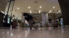 Training in trampoline park