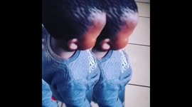 Isn't it cute for my one year old to accept the Jerusalem dance challenge on tik tok