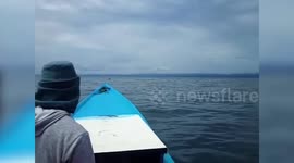 Indonesian man rescued after drifting at sea for three days clinging to an ice box off