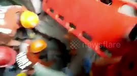 Man rescued from under debris after building collapse in western India