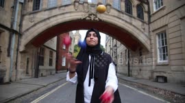 Meet Britain's brainiest juggler - a PhD student who uses impressive ball skills to help explain her cancer research