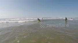 Nate, 4 year old surfer from North Devon