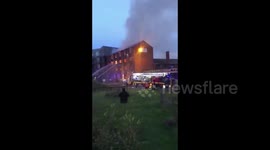 UK: Large Fire Breaks Out In Walsall, West Midlands