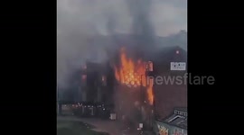 UK: Large Fire Breaks Out In Walsall, West Midlands 2