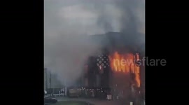 Fire breaks out in West Midlands, UK