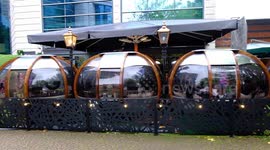 Birmingham restaurant which serves diners in sealed glass ‘bubbles’ is bucking the trend and is FOUR TIMES busier than before Covid-19