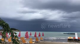 Incoming storm Ionian islands Greece