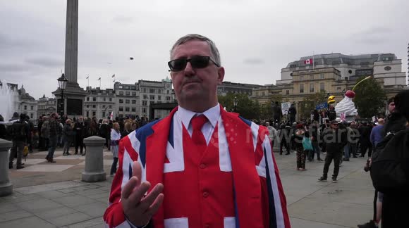 'I just want our freedom back': Thousands rally in London against coronavirus measures