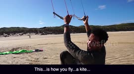 How NOT to fly a kite!