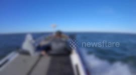 Big waves in Green Bay threw up a mat  Close Call