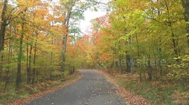 Beautiful drive and peak fall colors along Pike Lake Chain!