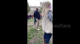 UK: Events Industry Staffs Hold ‘We Make Events’ Protest At Parliament Square In London