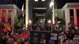 Armenian Community Protests In Glendale, California