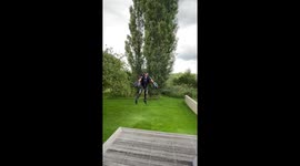 Real-life Iron Man showcases impressive jet suit by flying over body of water