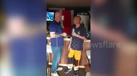 This heartwarming video shows the moment an ex-army man surprised his best mate and former comrade - by giving him new war medals to replace the ones he lost