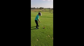This 5-year-old's hole in one is a must-watch father-son moment