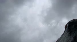 Storm chasing checking out the south coast of Devon as Storm Alex pummels England