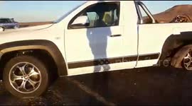 Accident involving three vehicles in rural South Africa,  luckly no injuries