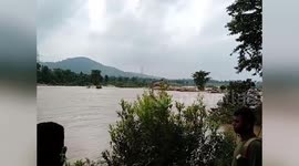 Man stranded overnight on a rock mid-river rescued in eastern India