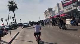 Stunting Moto at the Beach