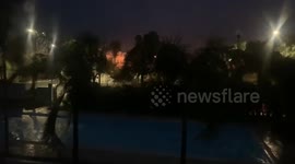 Listen to ominous winds as Hurricane Delta strikes the Yucatan Peninsula as a Category 3