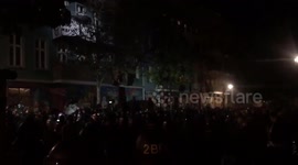 Clashes between protesters and police in Berlin over eviction of 'anarcha-queer-feminist housing project'