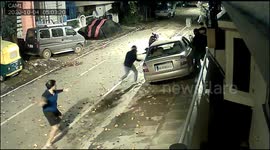 Indian man catches three burglars red-handed and fights them off
